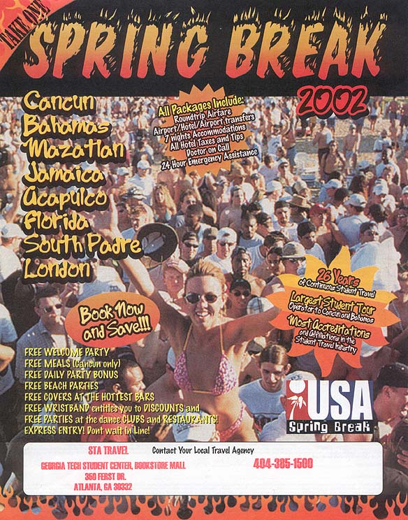 Spring Break 2002 Large Crowd Ad
