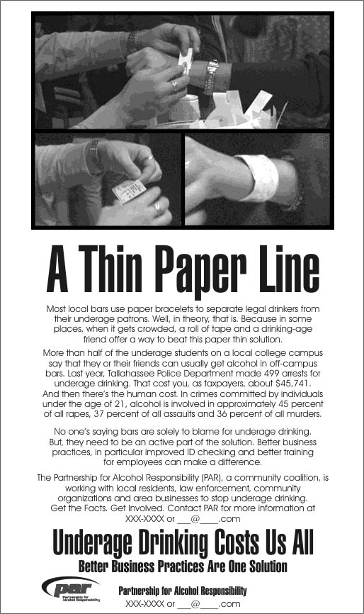 thin paper line